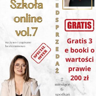 7 tura 2 msc szkoła - spełnij swoje marzenia z Akademią Natural Beauty Wioletta Stępniak - PROJEKT DLA OSÓB POCZĄTKUJĄCYCH